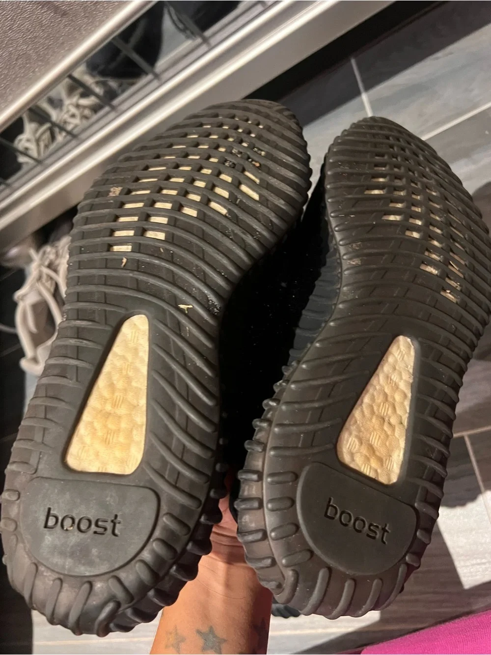 Yeezy Boost 350 V2 Black with Cream Side Stripe